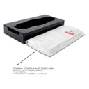 Ver imagem 3 de Toalheiro Clássico Largo Em Acrílico Preto + Toalhas Relevo Centauri Acrílicos TCL-P-TR