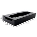 Ver imagem 4 de Toalheiro Clássico Largo Em Acrílico Preto + Toalhas Relevo Centauri Acrílicos TCL-P-TR