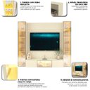 Ver imagem 7 de Estante para TV e Home Theater até 65 Polegadas com LED com Vidro Reflecta 100% MDF 226,4CMX217,6cm Luminare Yescasa