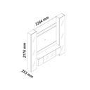 Ver imagem 3 de Estante para TV e Home Theater até 65 Polegadas com LED com Vidro Reflecta 100% MDF 226,4CMX217,6cm Luminare Yescasa