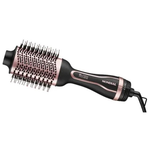 Alisador Black Rose Escova Secadora de Cabelo pra Secar
