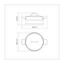 Ver imagem 5 de Caçarola Tramontina Professional Rasa em Aço Inox Fundo Triplo com Tampa Plana 20 Cm 2,9 L