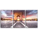 Ver imagem 1 de Quadro canvas 68x126 arco do triunfo chão de pedra