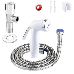 Ducha Higienica Metal Abs Cromado Banheiro 1/4 Volta