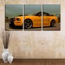 Quadro canvas 68x126 carro esportivo amarelo - 2