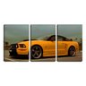 Quadro canvas 68x126 carro esportivo amarelo - 1