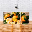 Ver imagem 2 de Quadro canvas 68x126 gomos amarelos de tangerinas
