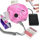 Ver imagem 6 de Super Lixadeira Motor Elétrica Unhas Nail Drill Porquinho 110v/220v 50000 Rpm 1° Linha - Original