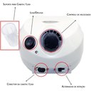 Ver imagem 1 de Super Lixadeira Motor Elétrica Unhas Nail Drill Porquinho 110v/220v 50000 Rpm 1° Linha - Original