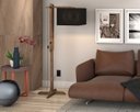 Ver imagem 1 de Luminária De Chão Articulável Abajur Flexível Quarto/sala/ha:Preto