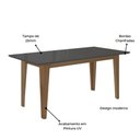 Ver imagem 3 de Sala de Jantar Liz 160x90 com Vidro 6l Cadeiras Jade Poliman Móveis