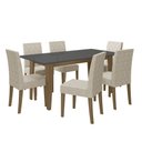 Ver imagem 4 de Sala de Jantar Liz 160x90 com Vidro 6l Cadeiras Jade Poliman Móveis