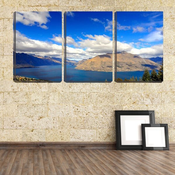 Quadro canvas 68x126 lago em volta de montanha - 2