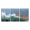 Quadro canvas 68x126 ondas revoltas no forte - 2
