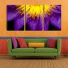 Quadro canvas 68x126 gotas na flor violeta - 2