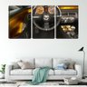 Quadro canvas 68x126 interior de carro esportivo luxo - 2