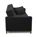 Ver imagem 6 de Sofá Cama 3 Lugares 2,00m Agnes Suede Preto Adonai Estofados