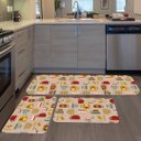 Ver imagem 2 de Kit de 3 Tapetes para Cozinha Xícaras Coloridas Capa de Almofada