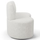 Ver imagem 6 de Sofá 2 Lugares 140cm Orgânico para Sala de Estar Living Larissa L02 Bouclê Branco - Lyam Decor