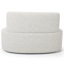 Ver mais imagens de Sofá 2 Lugares 140cm Orgânico para Sala de Estar Living Larissa L02 Bouclê Branco - Lyam Decor