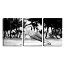 Ver imagem 1 de Quadro canvas 68x126 posição de ioga pb