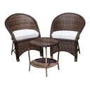 Ver imagem 1 de Conjunto Bali Fino 02 Poltronas + 01 Mesa de Centro Redonda - Duna Cru