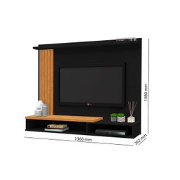 Painel Para TV até 52 Polegadas Intense Ripado com Prateleira - Móvebrinque - 6