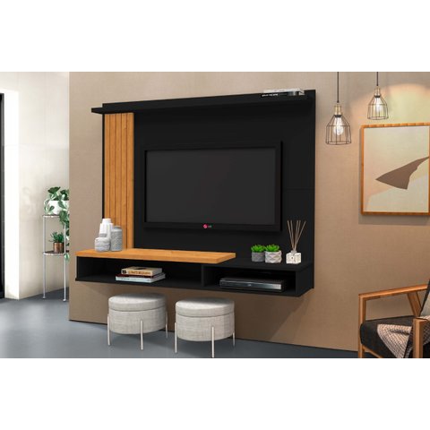 Painel Para TV até 52 Polegadas Intense Ripado com Prateleira - Móvebrinque