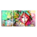 Ver imagem 1 de Quadro canvas 68x126 flores da menina arte digital