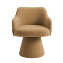 Ver imagem 7 de Cadeira de Jantar e Estar Living Jade Giratória Bouclé Camel - Nexta Casa
