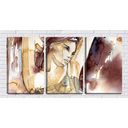 Ver imagem 1 de Quadro canvas 68x126 rabiscos arte aquarela
