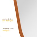 Ver imagem 5 de Espelho do Pinterest Grande Orgânico 44x64cm - Mod. Paris Caramelo
