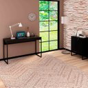 Ver imagem 1 de Conjunto Escritório Com Mesa 1 Gaveta e 2 Armários Com Chave Cor: Preto