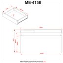 Ver imagem 4 de Conjunto Escritório Com Mesa 1 Gaveta e 2 Armários Com Chave Cor: Preto