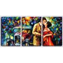 Ver imagem 1 de Quadro canvas 68x126 pintura o beijo do casal