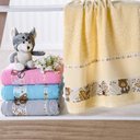 Ver imagem 1 de Toalha de Banho Infantil com Barra Ponto Cruz 75x110