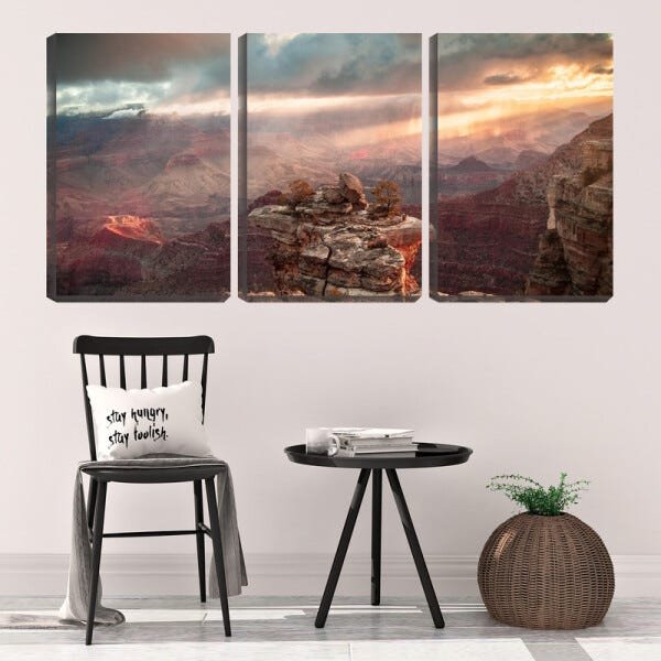 Quadro canvas 68x126 árvore em cima da montanha - 2
