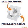 Kit 10 Spot de Led 5w Branco Quente 3000k Quadrado Direcionável Bivolt 110v/220v Embutir - 4