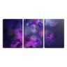 Quadro canvas 68x126 diversas borboletas violetas - 1