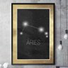 Quadro Decorativo Signo Constelação Áries-24x34Cm - 1