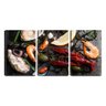 Quadro canvas 68x126 lagosta e camarão e polvo - 1