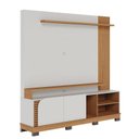 Ver imagem 2 de Estante Home Theater Jurerê 1.8 com Mesa de Centro Jeri Off White Matte Freijó e Aparador Riviera Fr