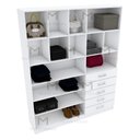 Ver imagem 3 de ARMÁRIO CLOSET LOJA COM GAVETAS M140.2021.B (PRATELEIRAS) MUNDI MOVEIS
