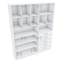 Ver imagem 4 de ARMÁRIO CLOSET LOJA COM GAVETAS M140.2021.B (PRATELEIRAS) MUNDI MOVEIS