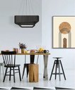 Ver imagem 2 de Pendente Doble Quadrado 60cm - 5 Luzes Adrilustres Preto