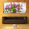 Quadro canvas 68x126 flores no vaso de vime - 2