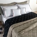 Ver imagem 4 de Kit Cobre Leito Dupla Face Casal Queen Bordado Renove Hipercal 400 Fios:cáqui