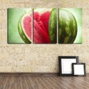 Ver imagem 2 de Quadro canvas 68x126 metade de melancia fatiada