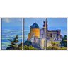 Quadro canvas 68x126 castelo medieval na montanha - 1