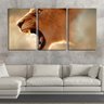 Quadro canvas 68x126 dentes de leoa arte - 1